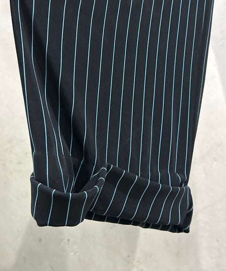 Stripe Easy Wide Pants BKBL