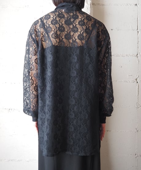 Lace L/S Shirt BK