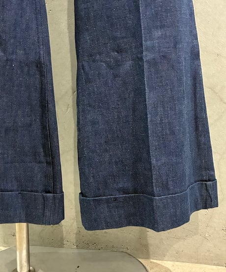 1970's Wrangler Center Press Flared Denim BL