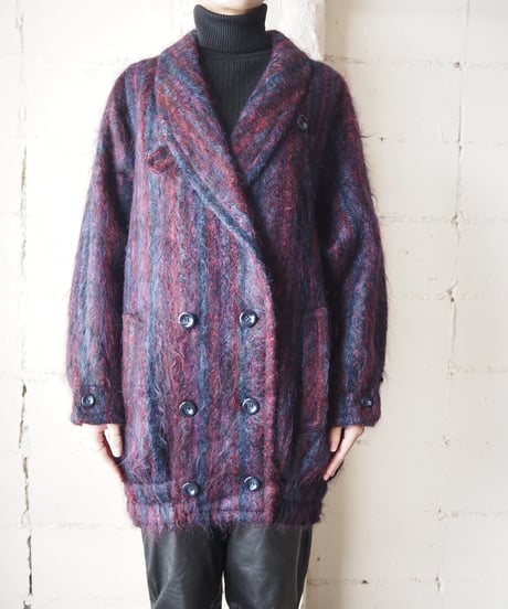 1980's Mohair Mix Color Jacket PURBL