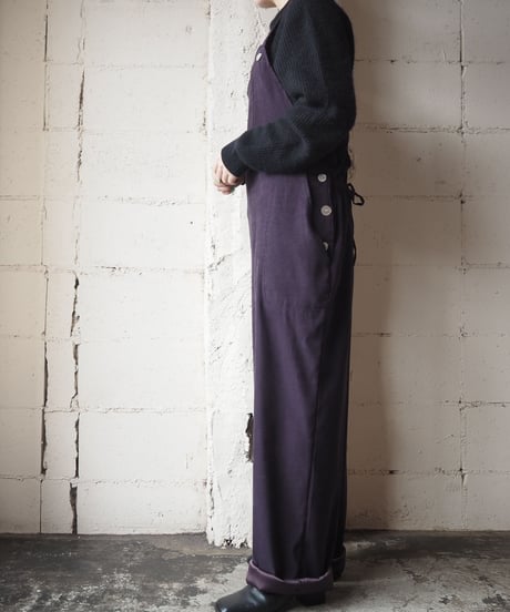 Fake Suede Overall PUR