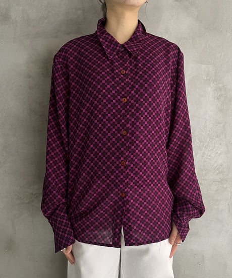Check Pattern Shirt PUR