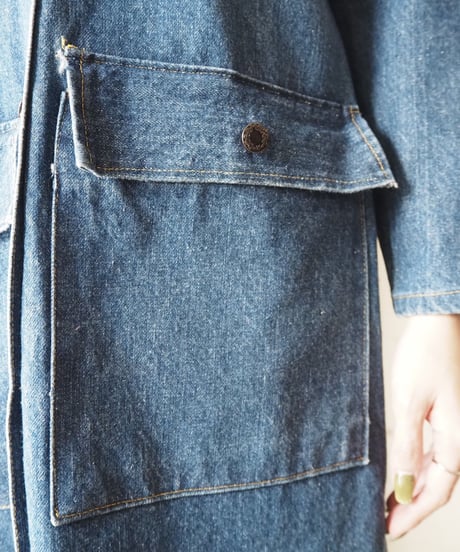 Denim Long Coat BL