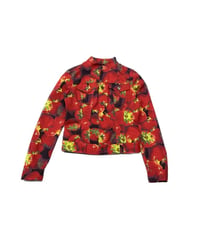 DOLCE&GABBANA Strawberry Pattern Denim Jacket RE