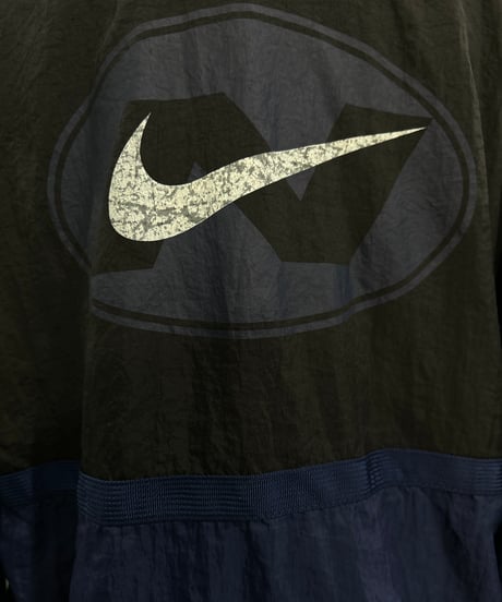 NIKE Zip Up Nylon Jacket BKBLWH