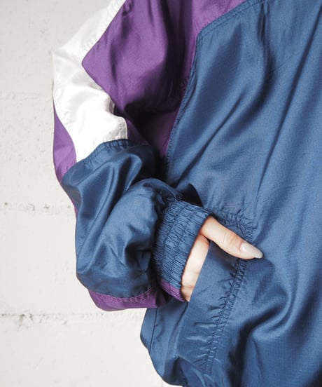 NIKE Tricolor Nylon Jacket PURNVWH