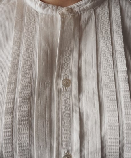 Vintage Band Collar Shirt WH