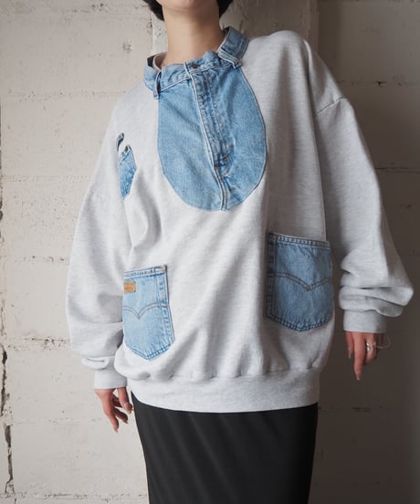 1990's JERZEES Remake Denim Docking Sweat LGR
