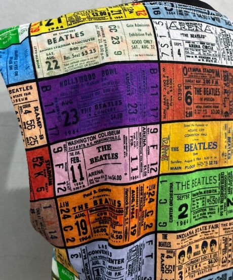 THE BEATLES Album & Ticket Graphics N/S Tops BKREOR