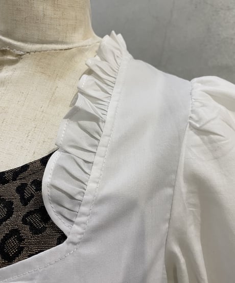 S/S Frills Short Shirt WH