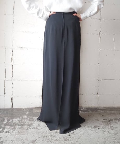 Sheer Layered Design Pants BK