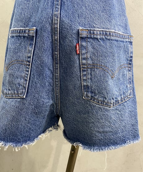 Levi's Denim Overall Shorts BL