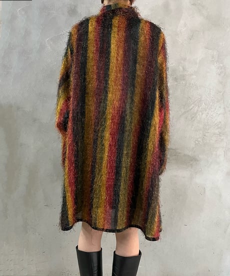 Colorfull Pattern Shaggy Shirt REYEGN