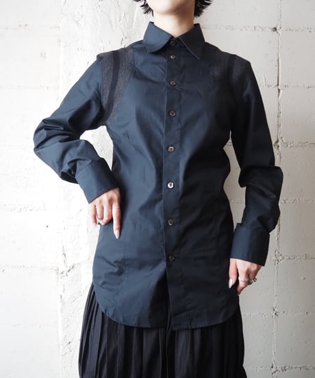 Jean Paul Gaultier Shoulder Design Shirt NVGR