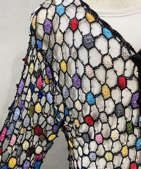 Colorful Crochet Cardigan BK