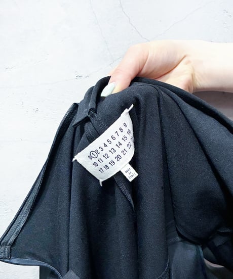 Maison Margiela Drape Design Sleeveless Silk Tops BK