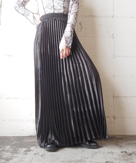 Accordion Pleats Skirt BK