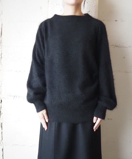 Angora Mix Dolman Knit BK