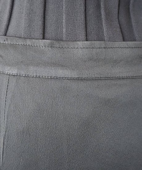 Dot Pattern Tulex Satin Mermaid Skirt BK