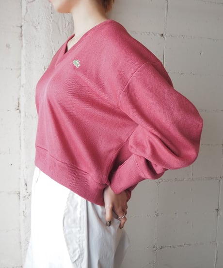 REMAKE LACOSTE V Neck Sweater PI