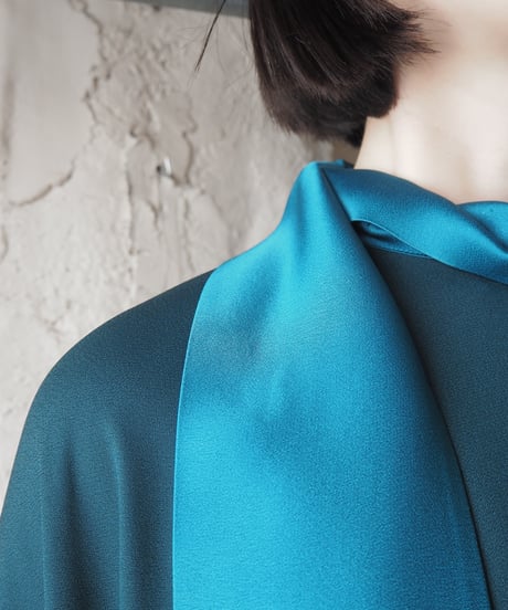 TALLER MARMO Bicolor Scarf Dress GN