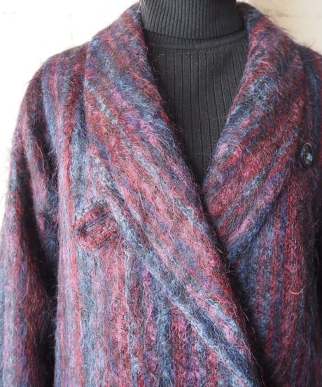 1980's Mohair Mix Color Jacket PURBL