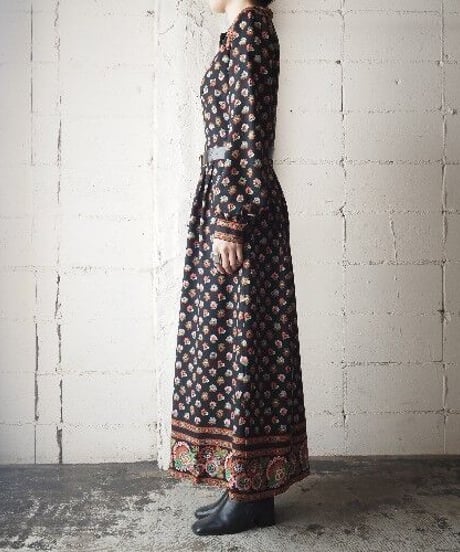 Flower Pattern L/S Drest BKRE