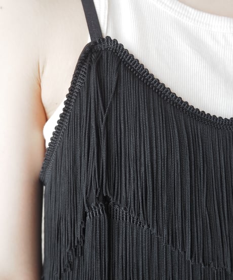 Fringe Design Camisole BK