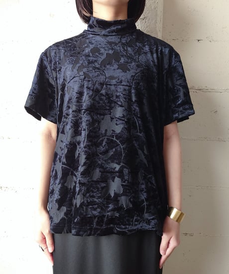 Opal Velour Botanical Pattern Tops BK