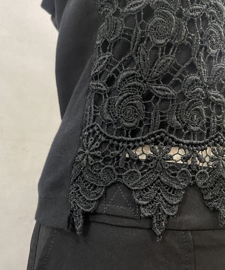 Flower Lace Layered Camisole BK