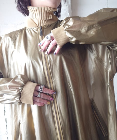Zip Up Vinyl Coat GO