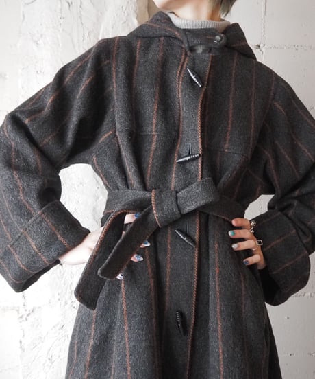 Stripe Duffle Coat DGRPI