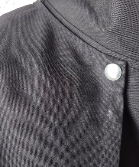 Removable Cape Collar Duster Coat BK
