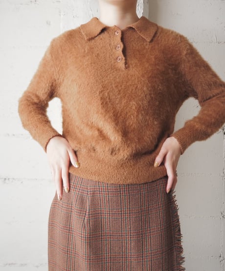 Shaggy Knit Polo BR