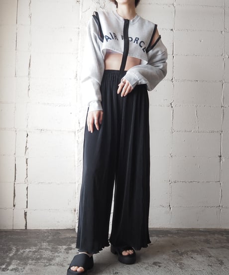 ORFEOMIX Zip Design Short Sweat GRBK