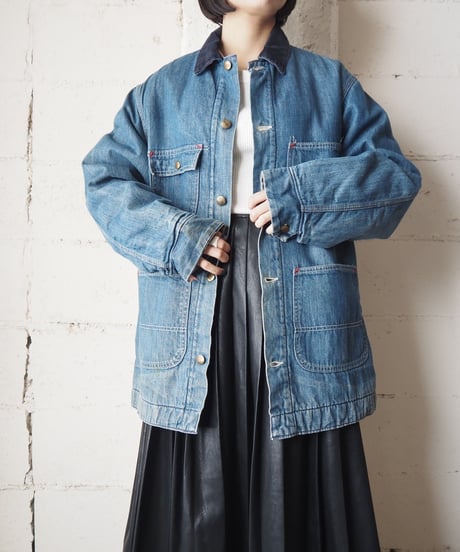 Corduroy Collar Denim BL