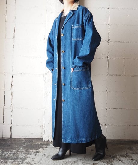 Lee Corduroy Collar Denim Chester Coat BL