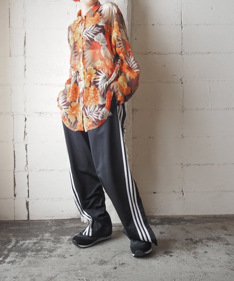 Botanical Pattern Sheer Shirt ORREWH