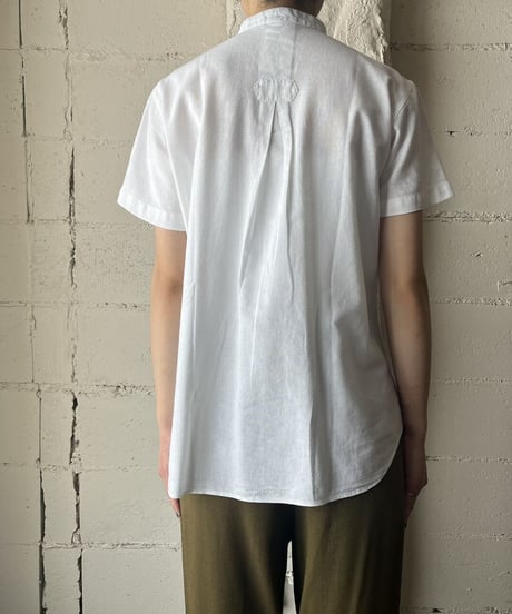 Stand Collar Fly Front Shirt WH