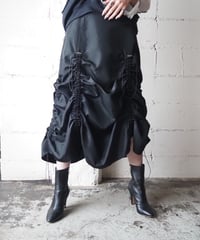 Remake Drawstring Design Skirt BK