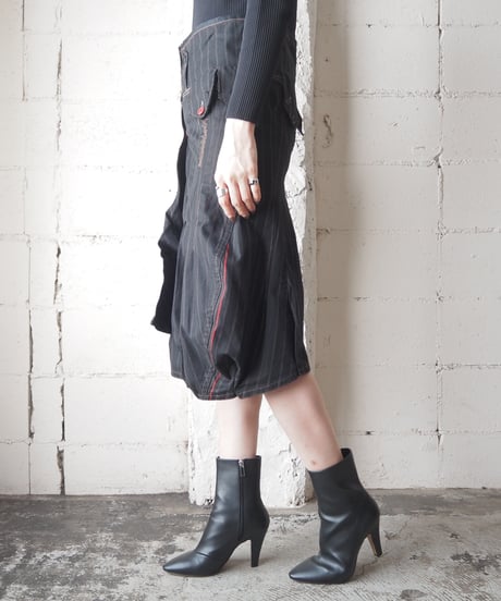MARITHÉ FRANÇOIS GIRBAUD Stripe Design Skirt BKRE