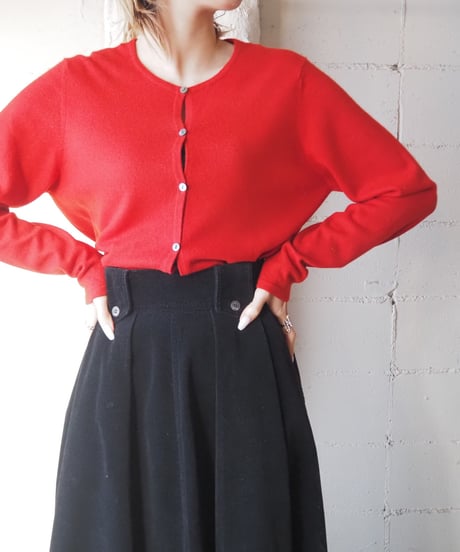 Cashmere Crew Neck Cardigan RE