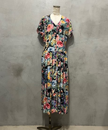 F/S Flower Pattern Dress BKPI