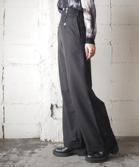 Double Hem Marine Pants BK