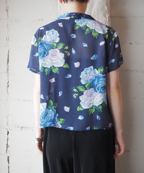 KENZO Flower Pattern Sheer Shirt NV