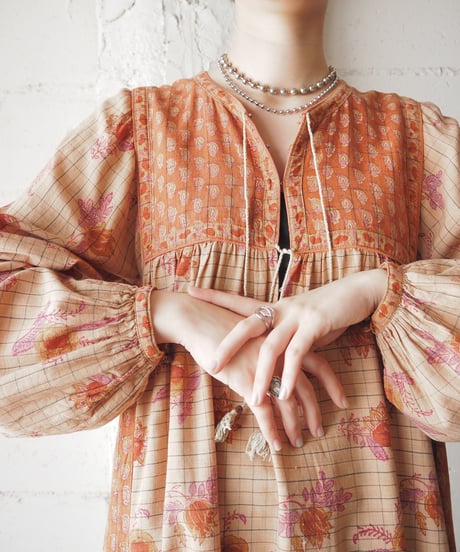 1970's Indian Cotton Dress BEOR