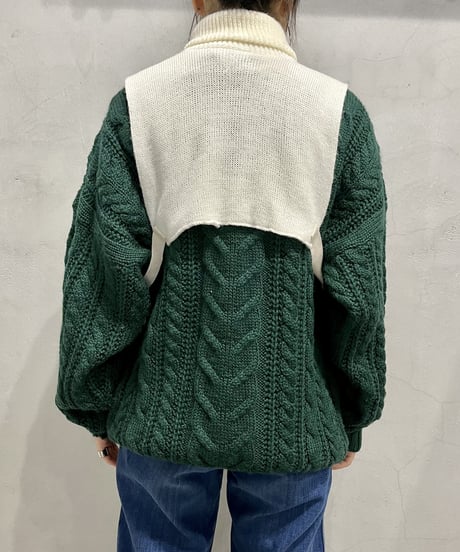 Side Belt Short Vest WH
