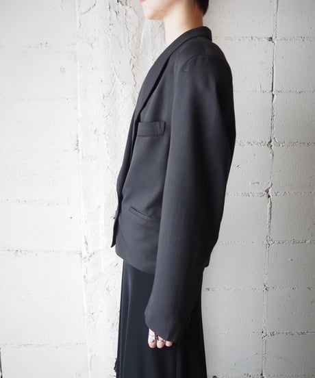 Double Breasted Short Tailored Jacket BK
