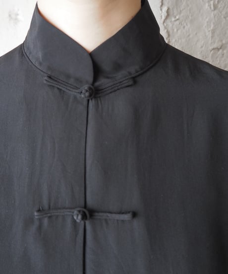 Silk China Shirt BK