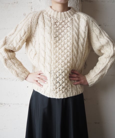 Shoulder Zip Fisherman Knit IV
